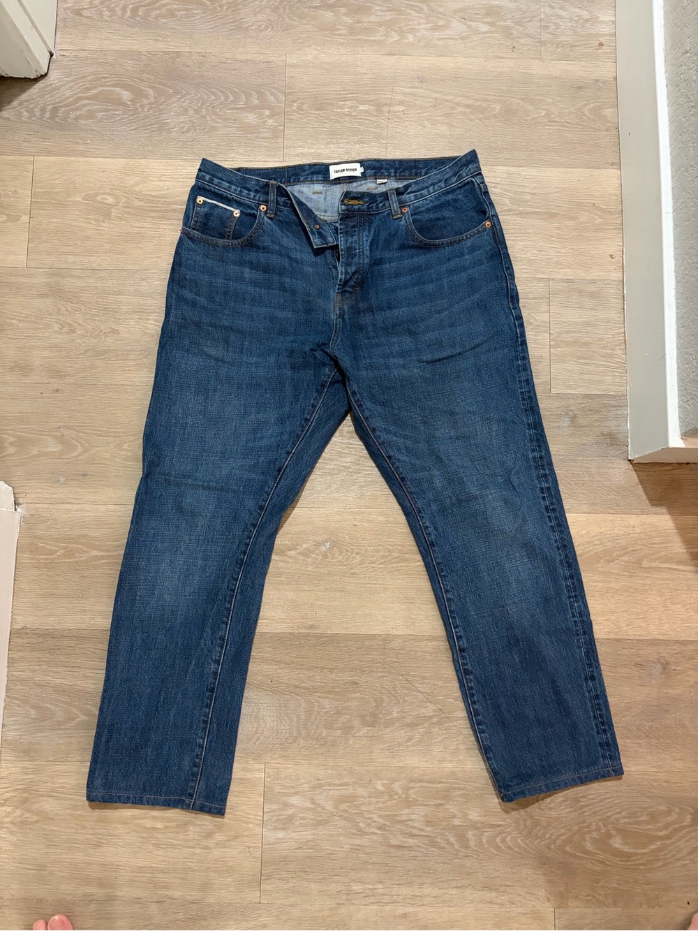 Taylor Stitch Men's Indigo Selvedged Denim democratic Jeans 34X30